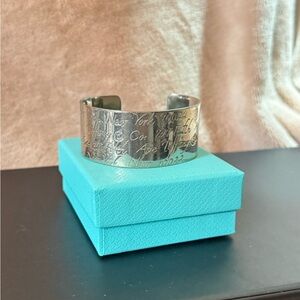 Silver Engraved Cuff Bracelet